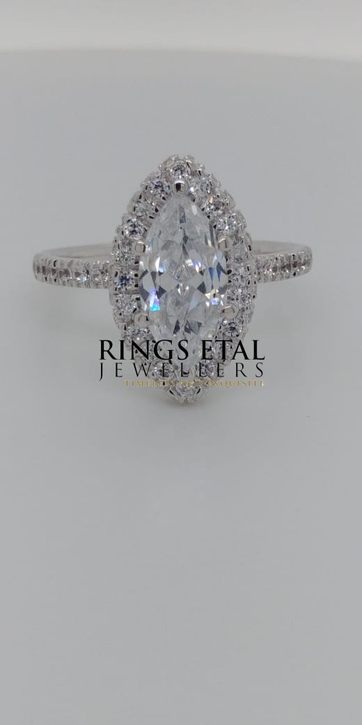 Larry marquise cut Engagement ring