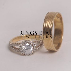 Mixed and matched set: Band @ -N-155,000; Engagement ring @ -N-155,000 ( joint purchase -N-300,000)
